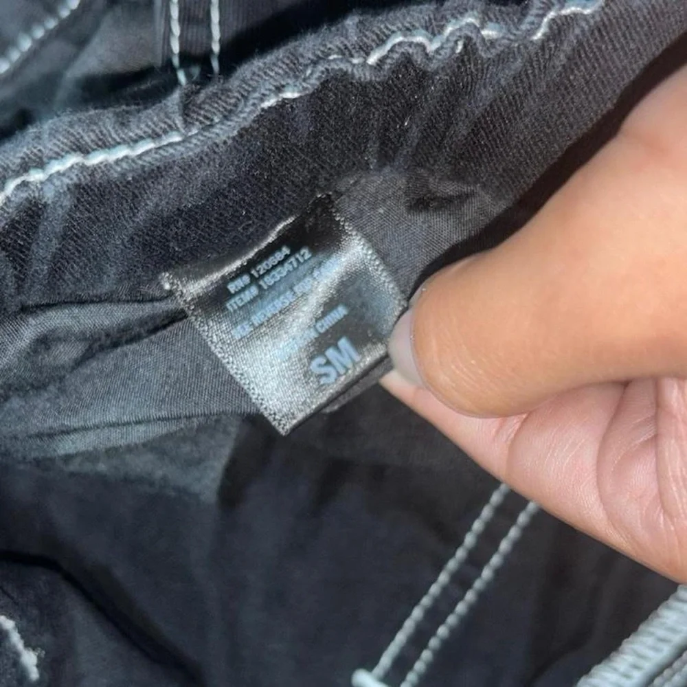 Hot Topic Black White Carpenter Zipper Pants - Picture 5 of 5